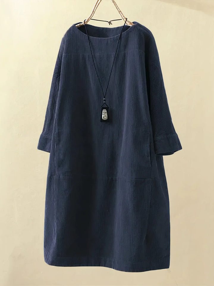 Elegantes langes Damen Herbstkleid
