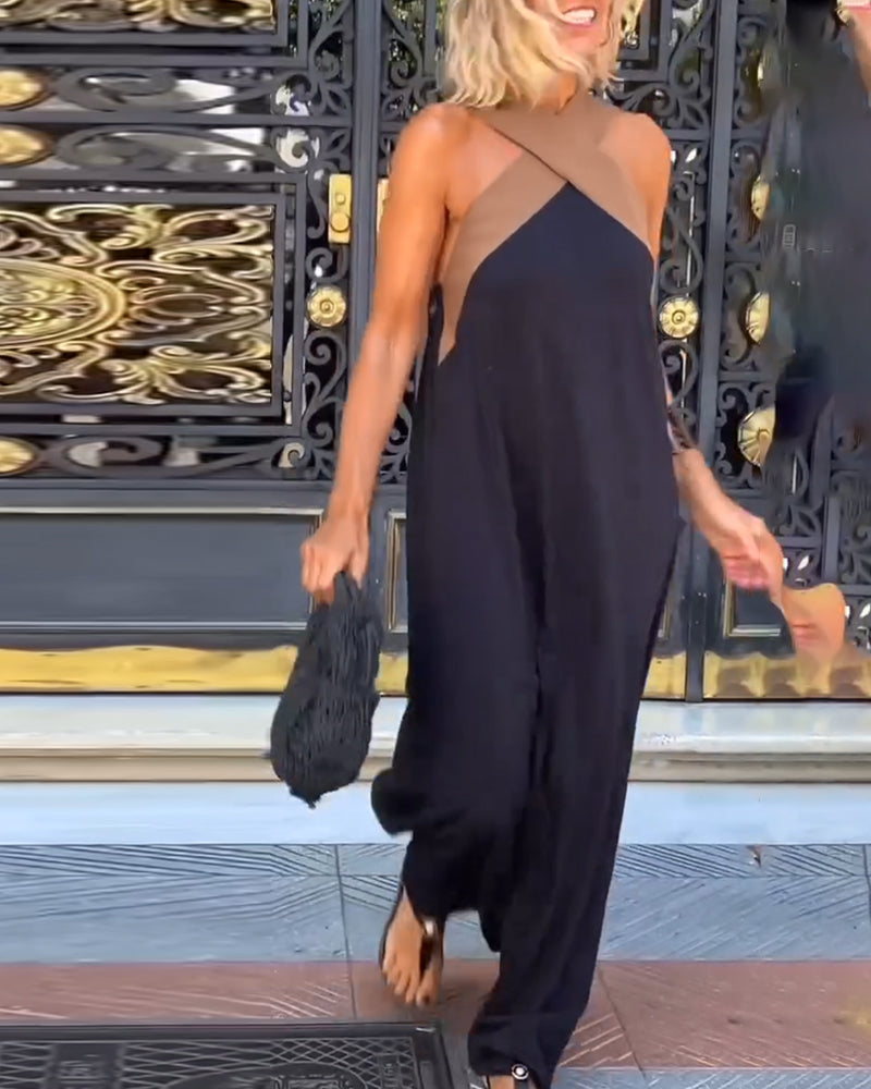 Elegantes Damen Rückenfreies Kleid
