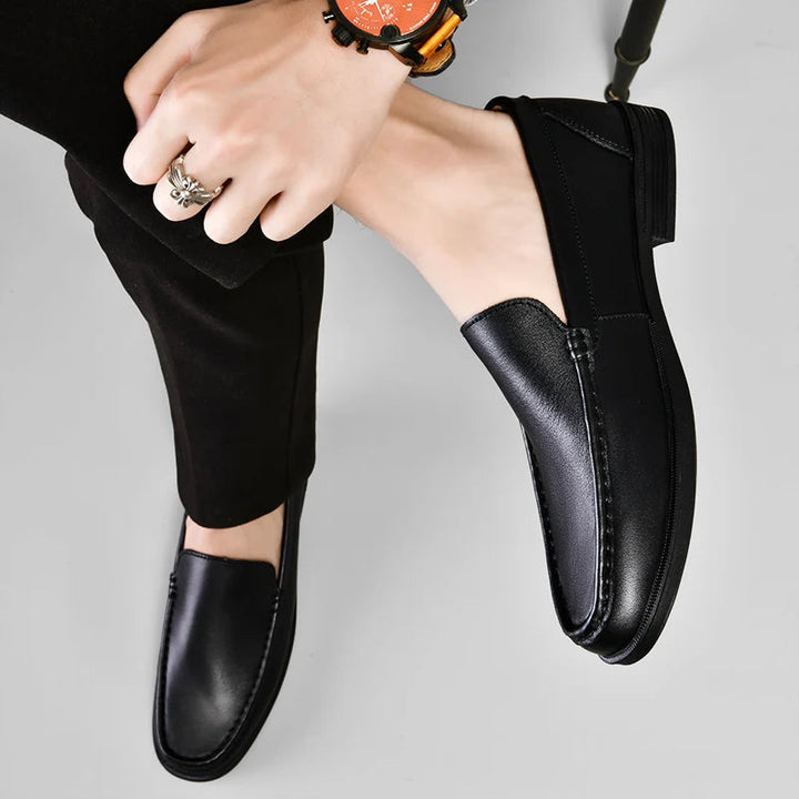 Klassische Echtleder Damen Loafer