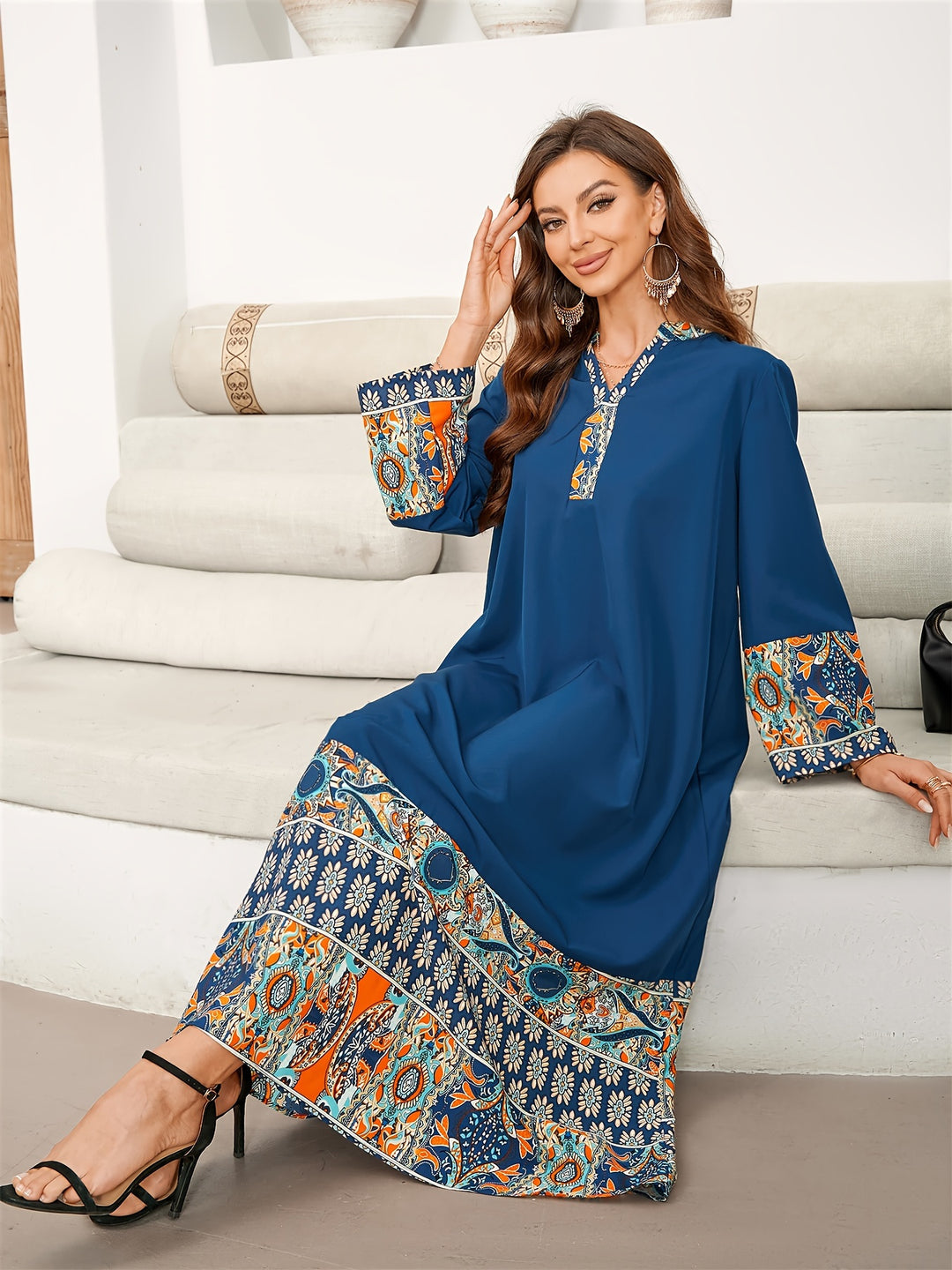 Elegantes Damen Kaftan-Kleid