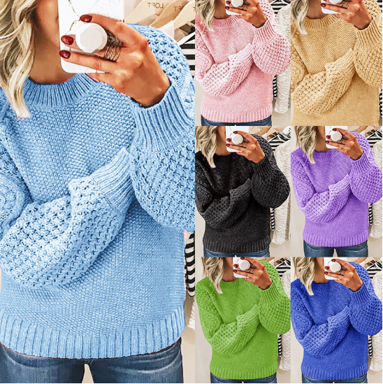 Elia - Kuschelig warmer Damen Strickpullover