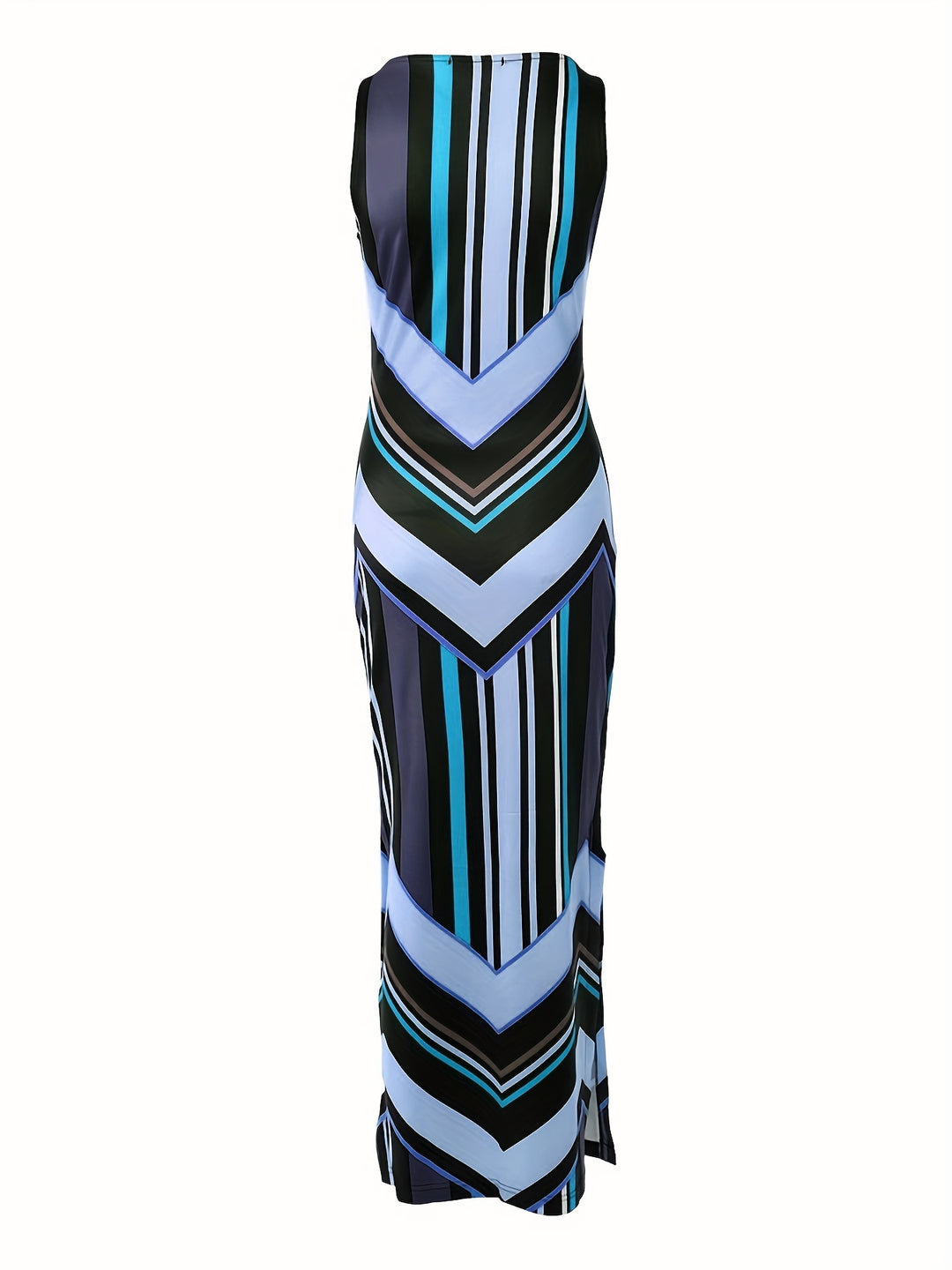 Elegantes Damen Maxikleid mit Seitenschlitz