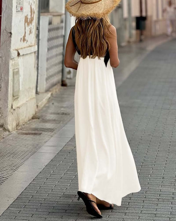 Elegantes Damen Rückenfreies Kleid