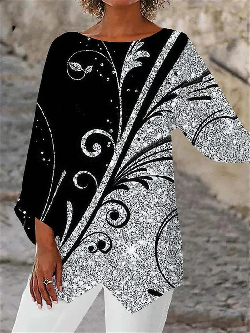 Klassisches Langarm Damen Shirt