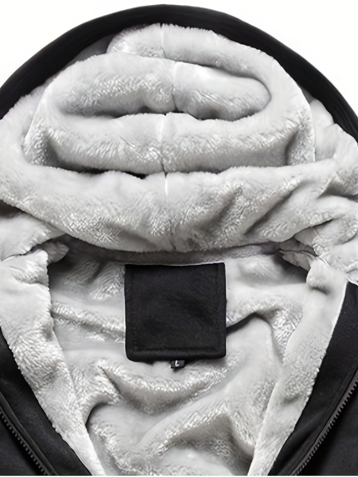 Warme Fleece Damen Zip-Hoodie Jacke