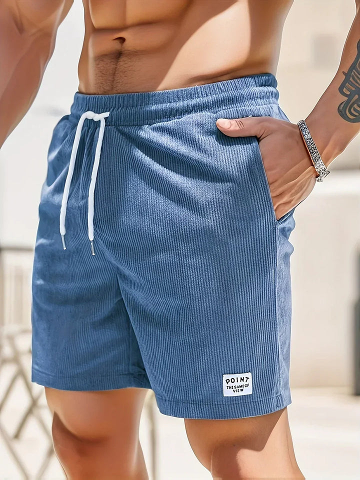 ALESSIO Lässige Herren Cord-Shorts