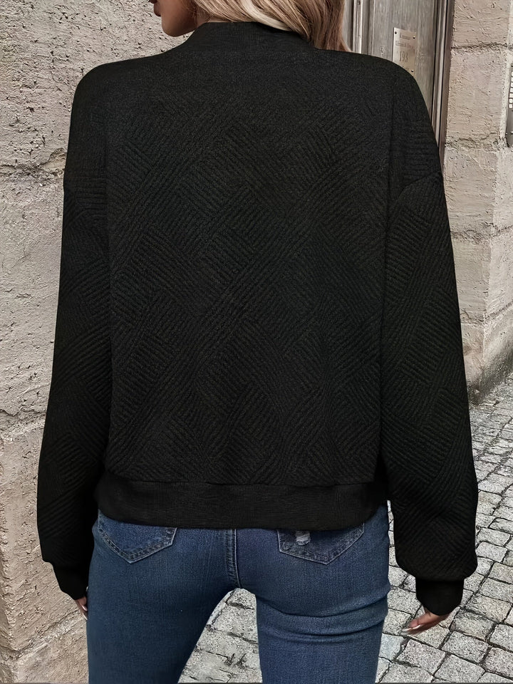 Lässige Damen Sweatjacke mit Reißverschluss