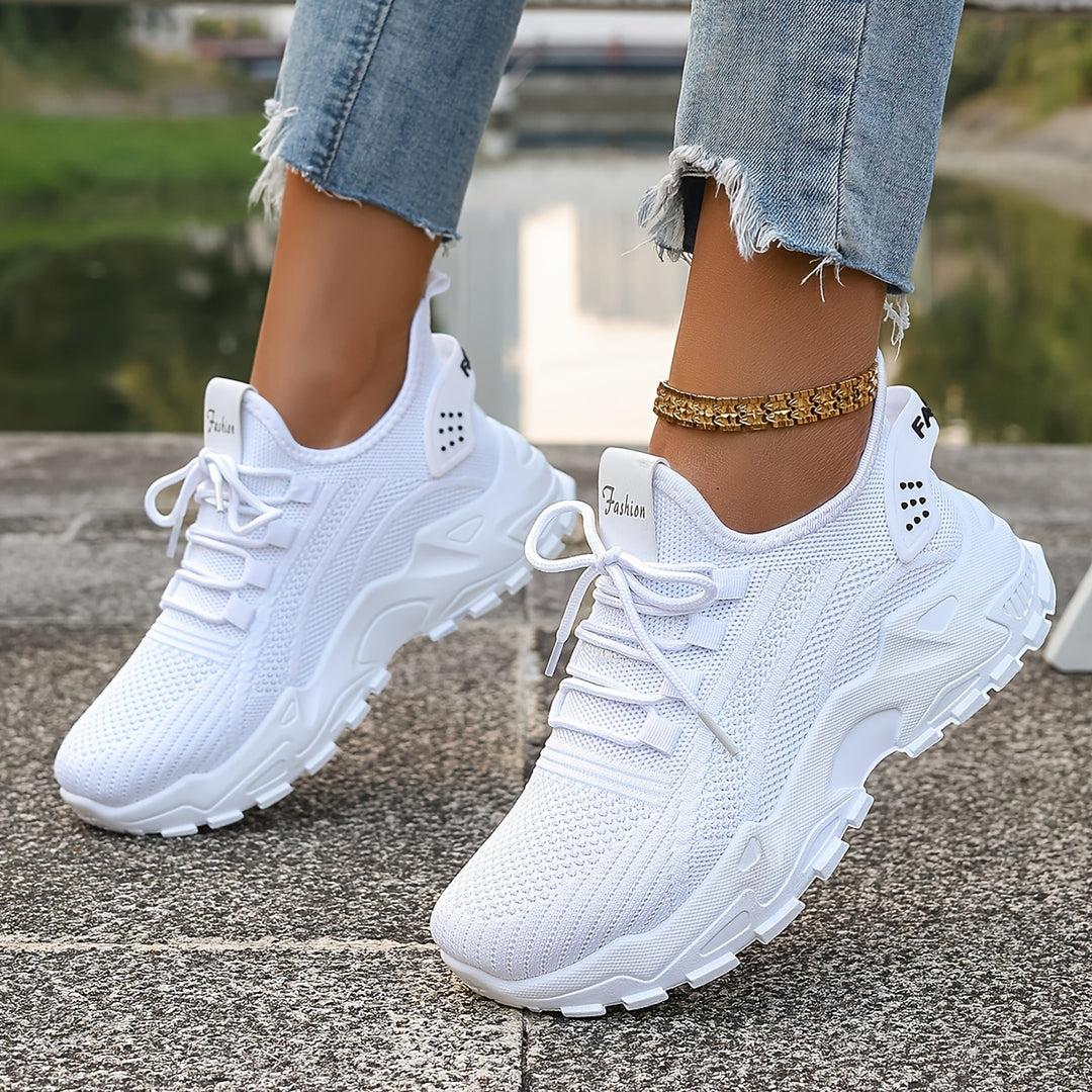 Atmungsaktive Bequeme Damen Strick-Sneaker