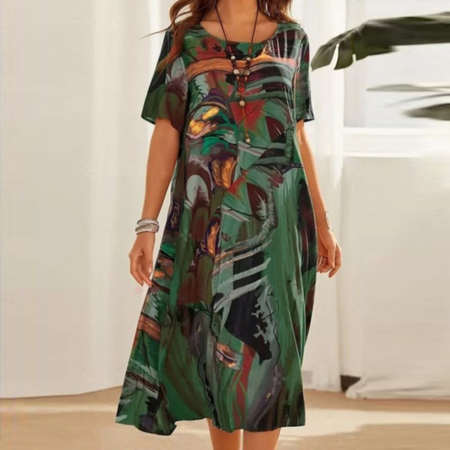 Buntes Damen Maxikleid