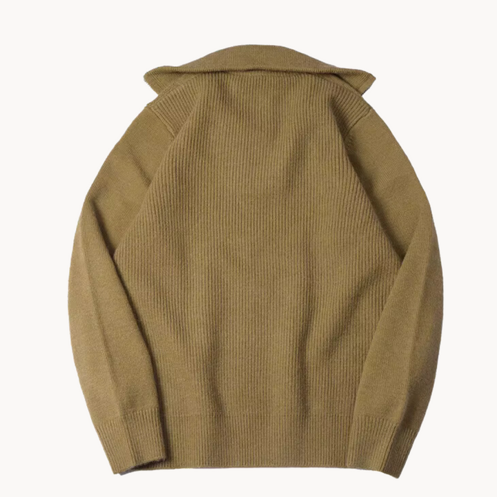 Klassischer Herren Zip-Pullover