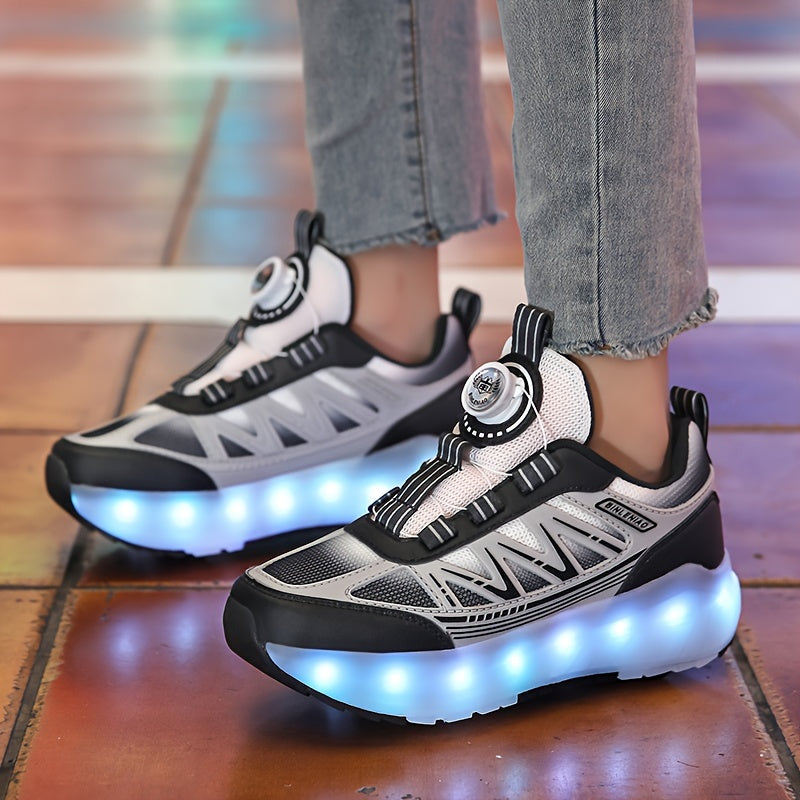 Sportliche Kinder Rollschuhe mit LED-Licht