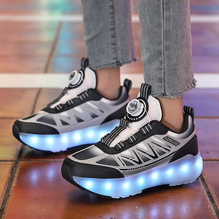 Sportliche Kinder Rollschuhe mit LED-Licht