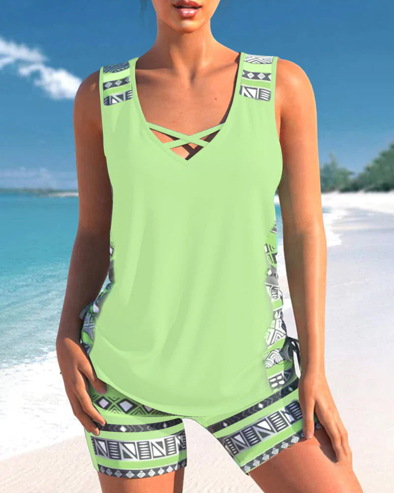 Sportliches Damen Tankini-Set