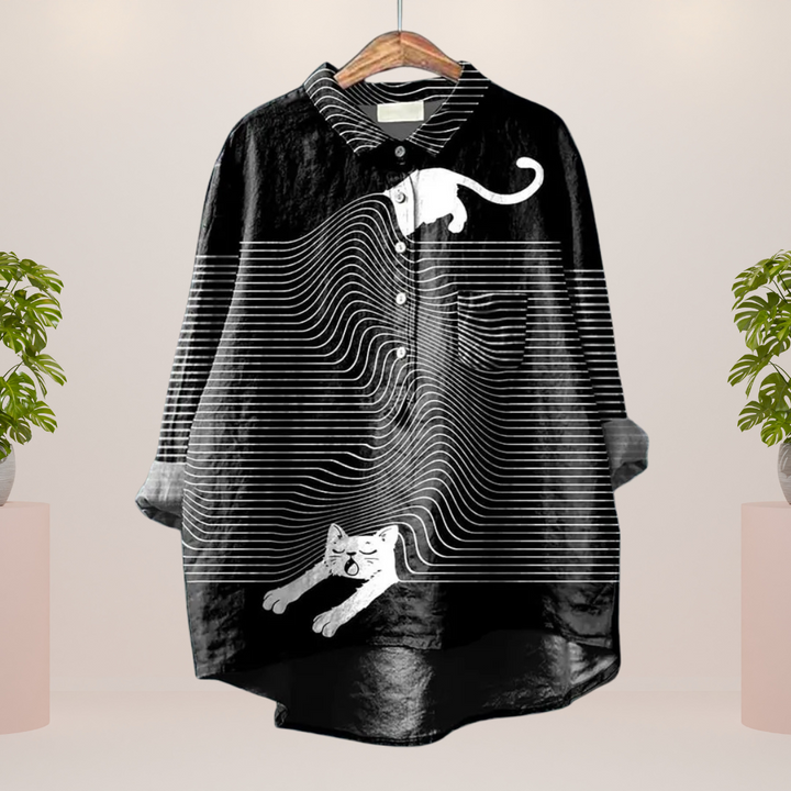Modisches Print Damen Shirt