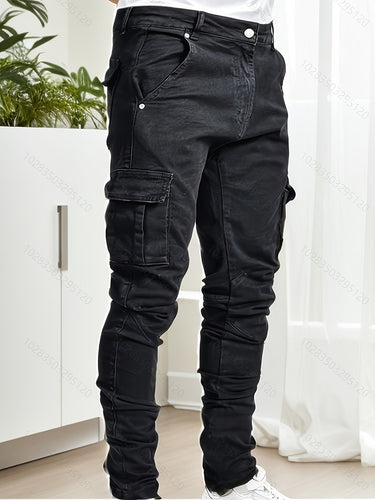 Flexible Slim Fit Herren Cargo Jeans