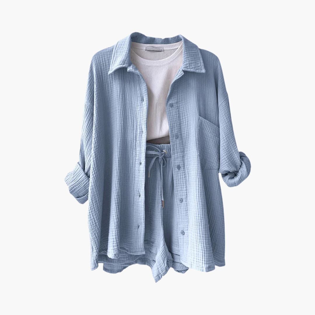 Lässiges Damen Sommer-Zweiteiler-Set
