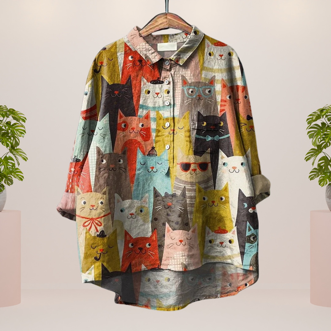 Modisches Print Damen Shirt