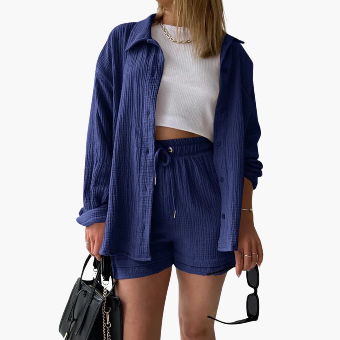 Lässiges Damen Sommer-Zweiteiler-Set