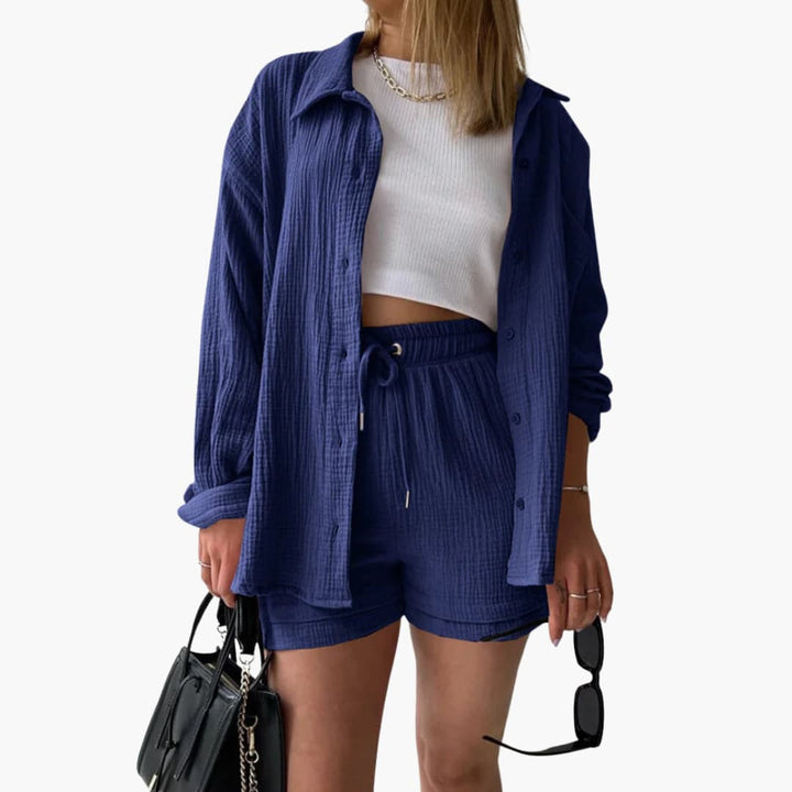 Lässiges Damen Sommer-Zweiteiler-Set