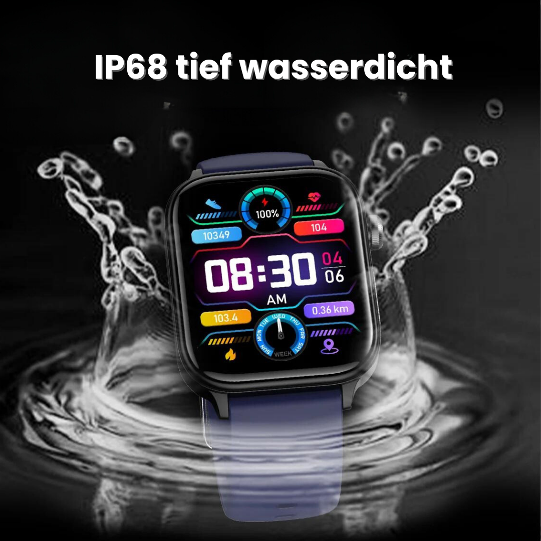 Gluco Smartwatch Damen mit Blutzucker-Monitoring &amp; SOS-Funktion
