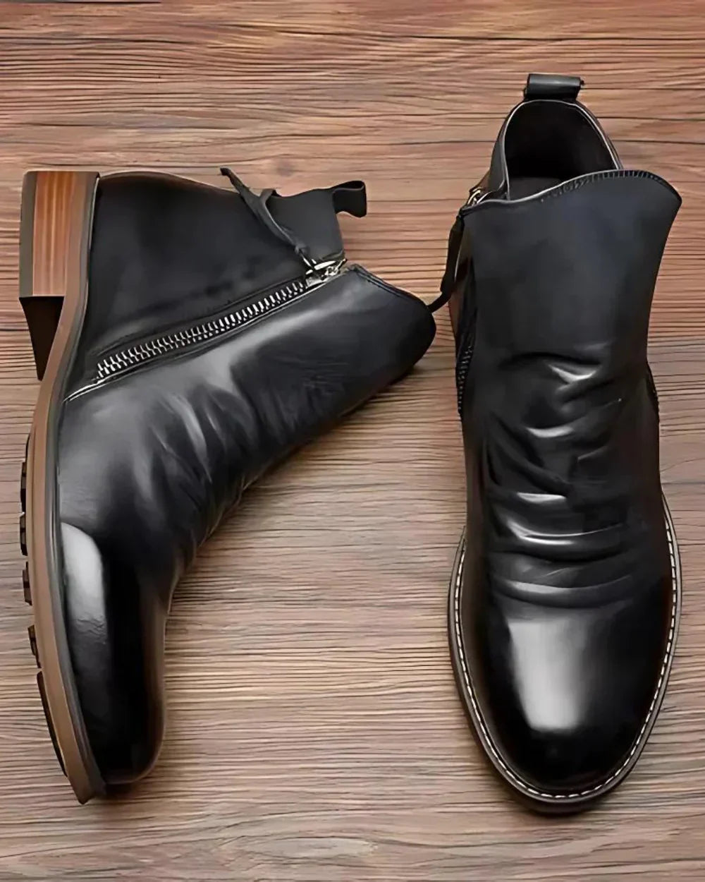 Fritz Klassische Herren Stiefel mit Seitenreißverschluss