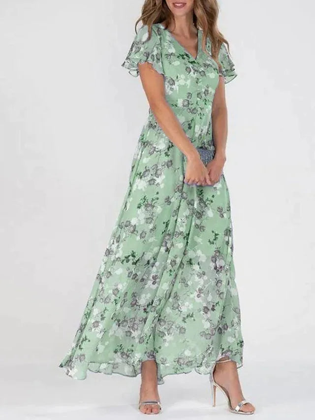 Lässiges langes Damen Sommerkleid