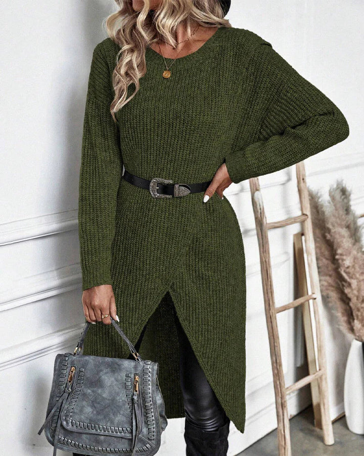 Bequemer Oversized Damen Longpullover