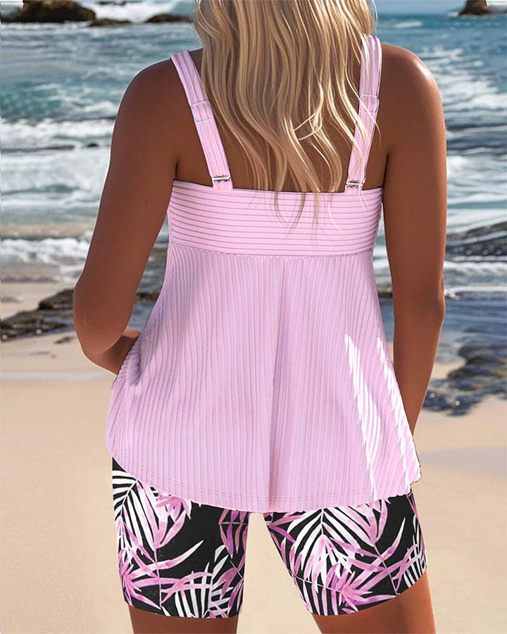 Gestreiftes Damen Tankini-Set