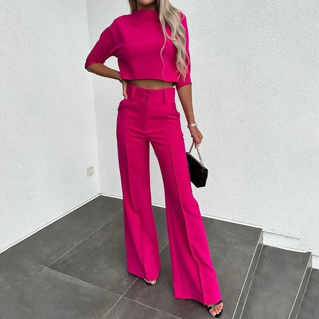 Elegantes Damen Hosen-Set Zweiteiler