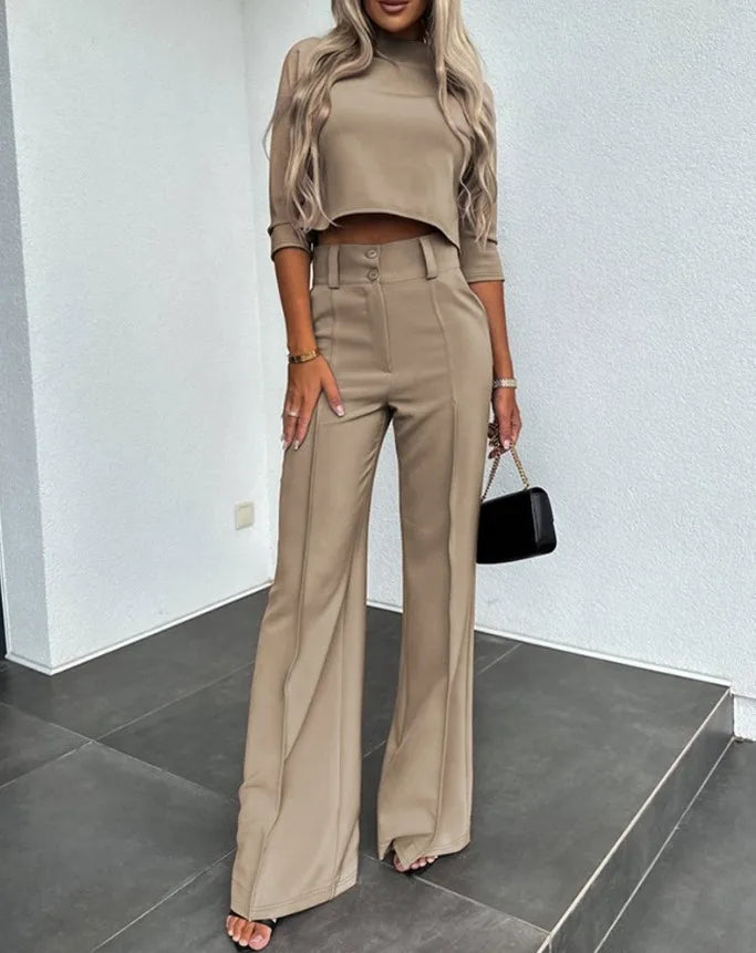 Elegantes Damen Hosen-Set Zweiteiler