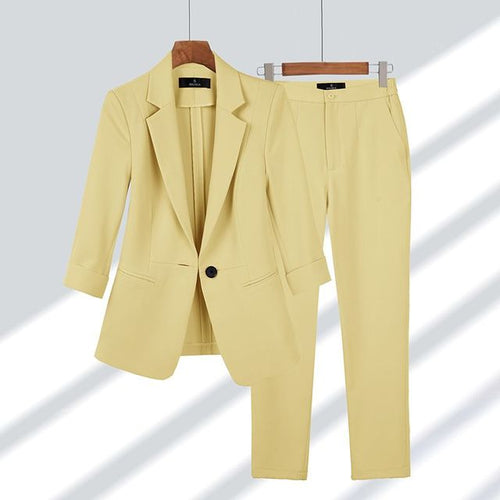 Eleganter Damen Hosenanzug Set