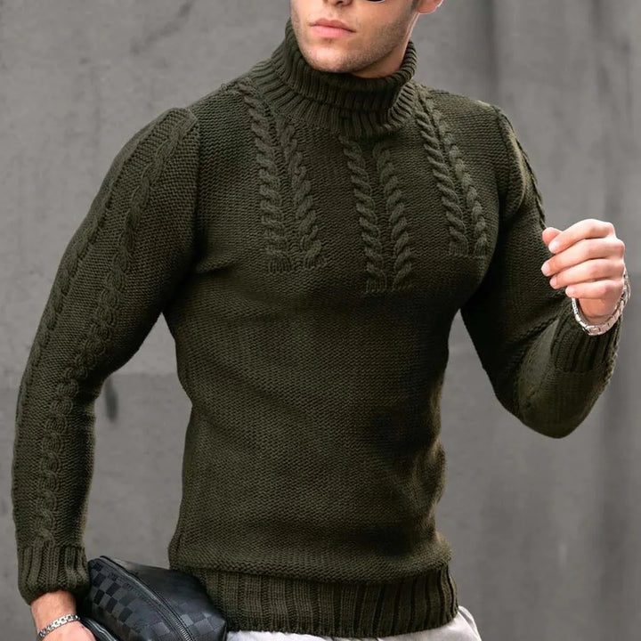 Klassischer Herren Rollkragenpullover
