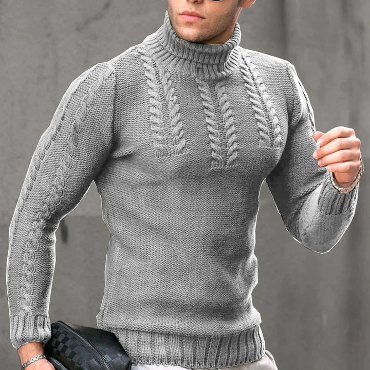 Klassischer Herren Rollkragenpullover