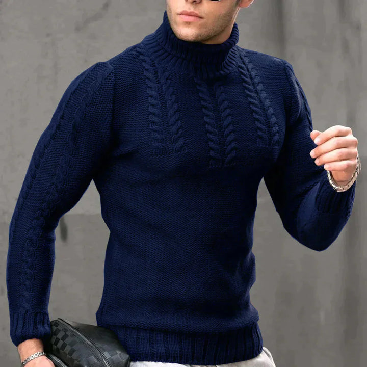 Klassischer Herren Rollkragenpullover