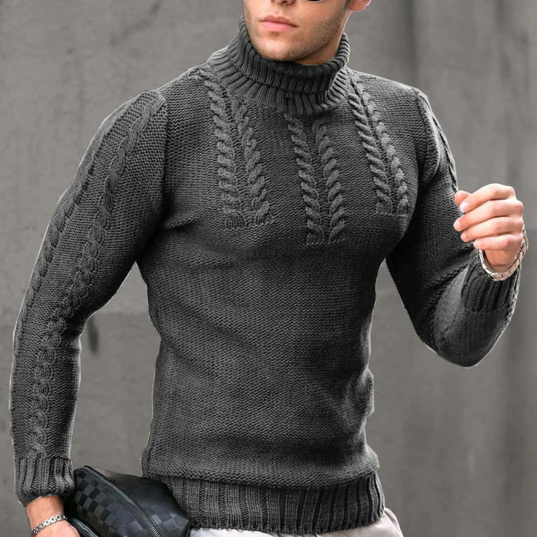 Klassischer Herren Rollkragenpullover