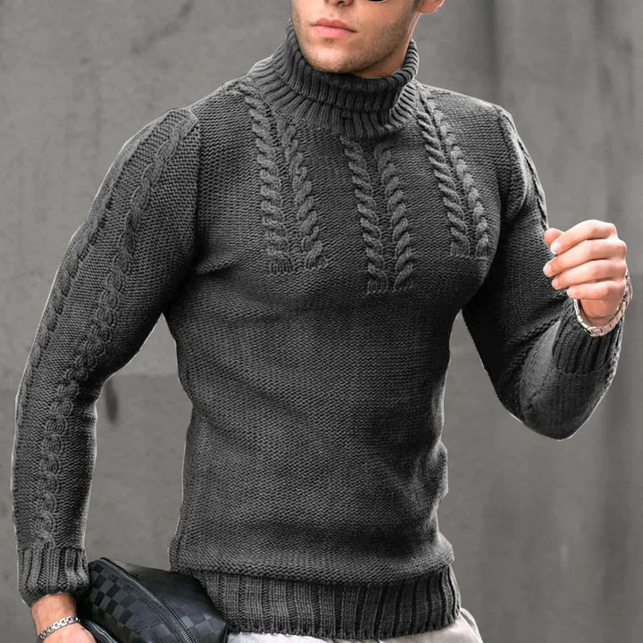 Klassischer Herren Rollkragenpullover