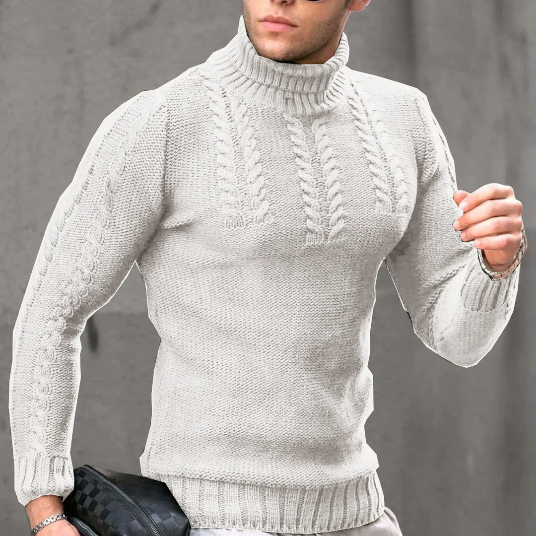 Klassischer Herren Rollkragenpullover