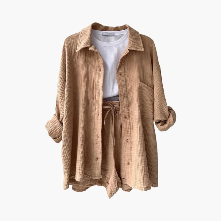 Lässiges Damen Sommer-Zweiteiler-Set