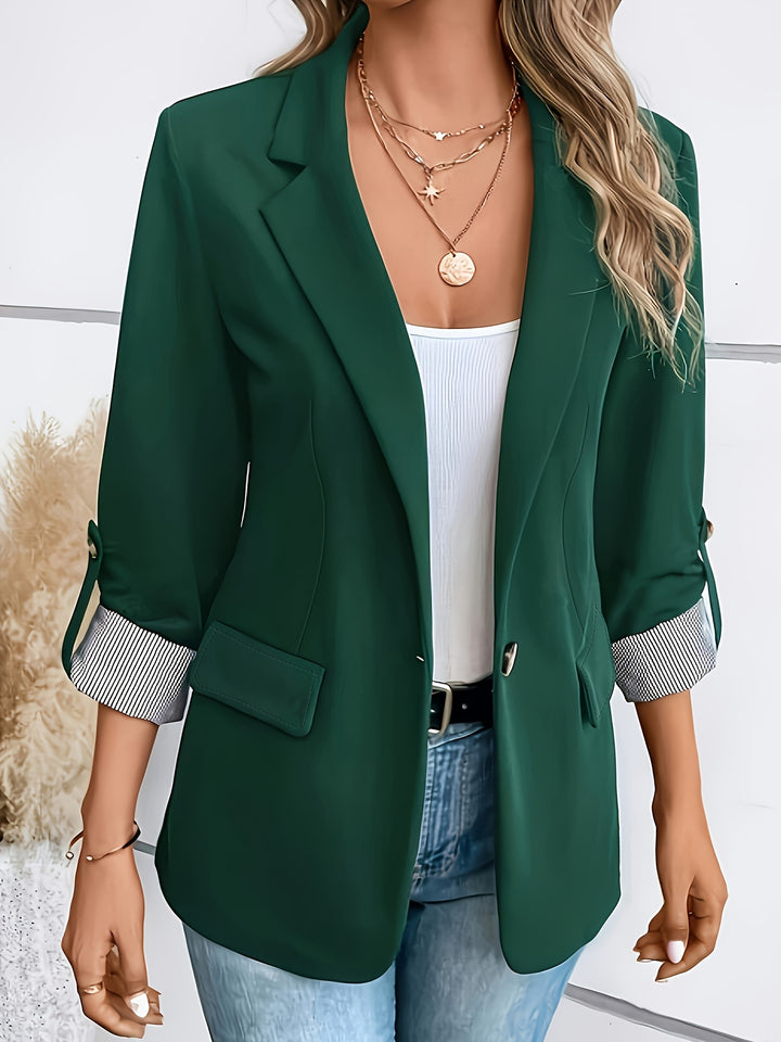 Stylischer Damen Blazer mit Aufrollärmeln