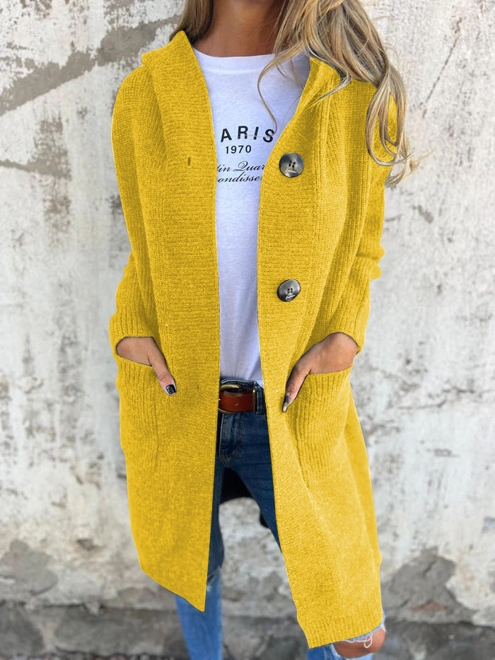 Elegant Langer Damen Strickjacke