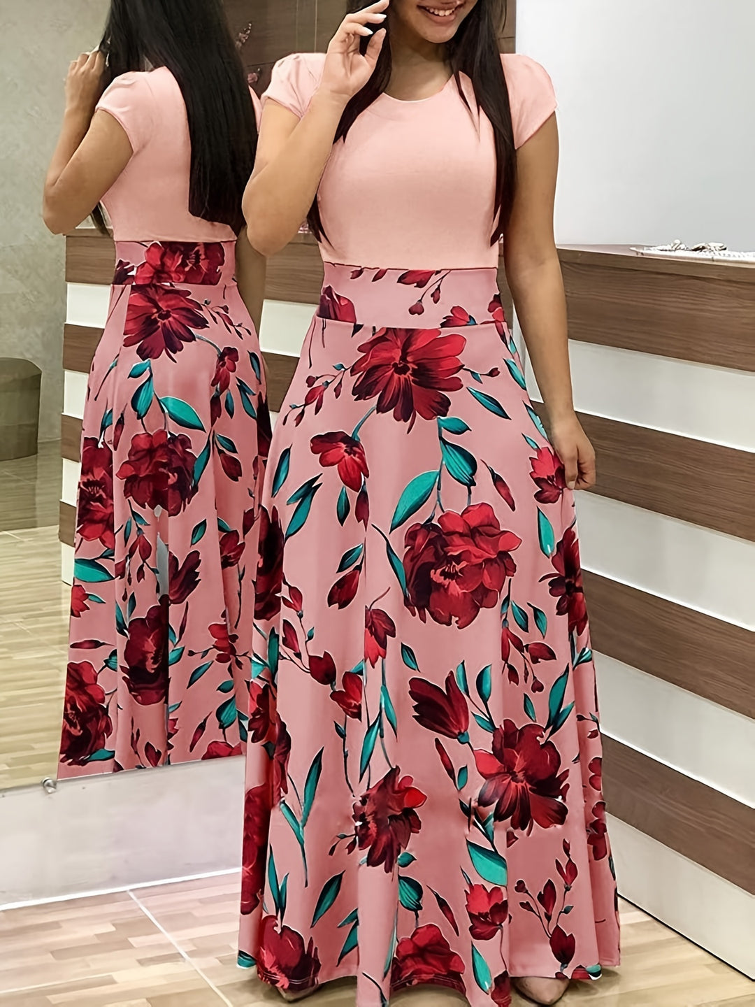 Elegant Damen Maxikleid