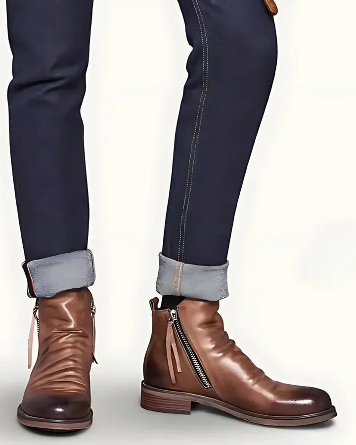 Fritz Klassische Herren Stiefel mit Seitenreißverschluss