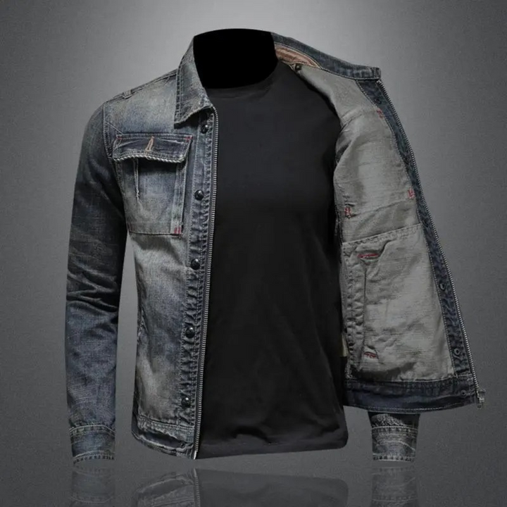 Lorenzo Klassische Herren Jeansjacke
