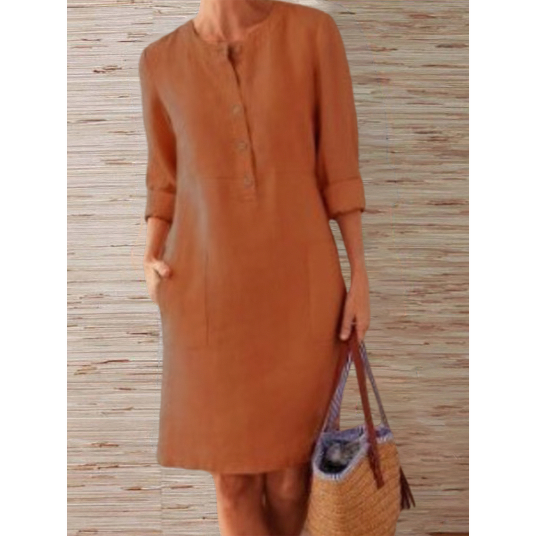 Elegantes Langarm Damen Kleid