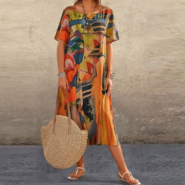 Modisches Langes Damen Kleid