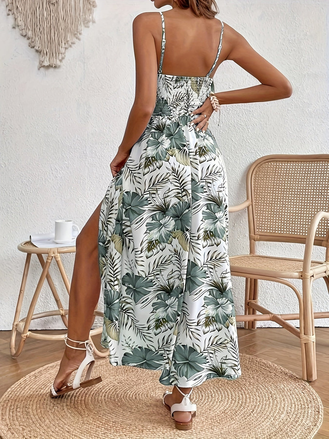Elegantes Damen Sommerkleid mit Blumenmuster