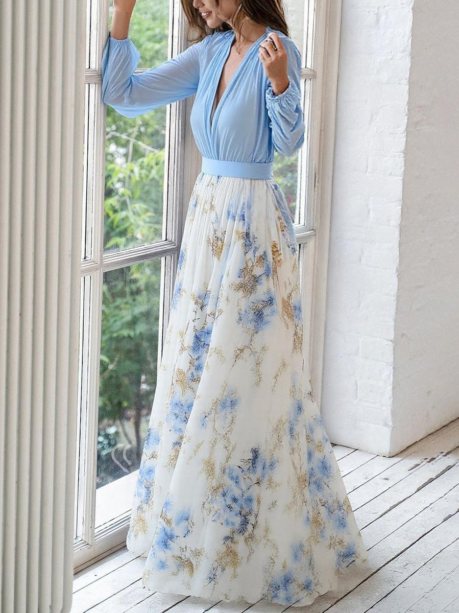 Fließendes Damen Maxikleid