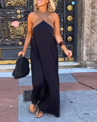 Elegantes Damen Rückenfreies Kleid