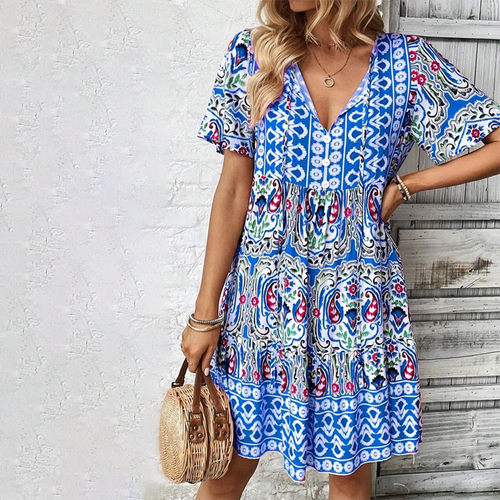 Modisches Damen Midi-Kleid