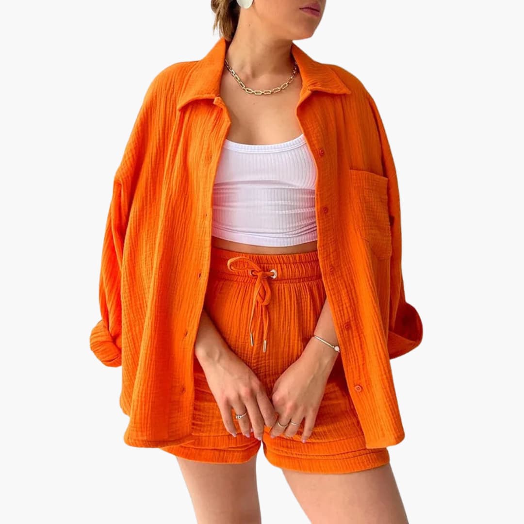 Lässiges Damen Sommer-Zweiteiler-Set
